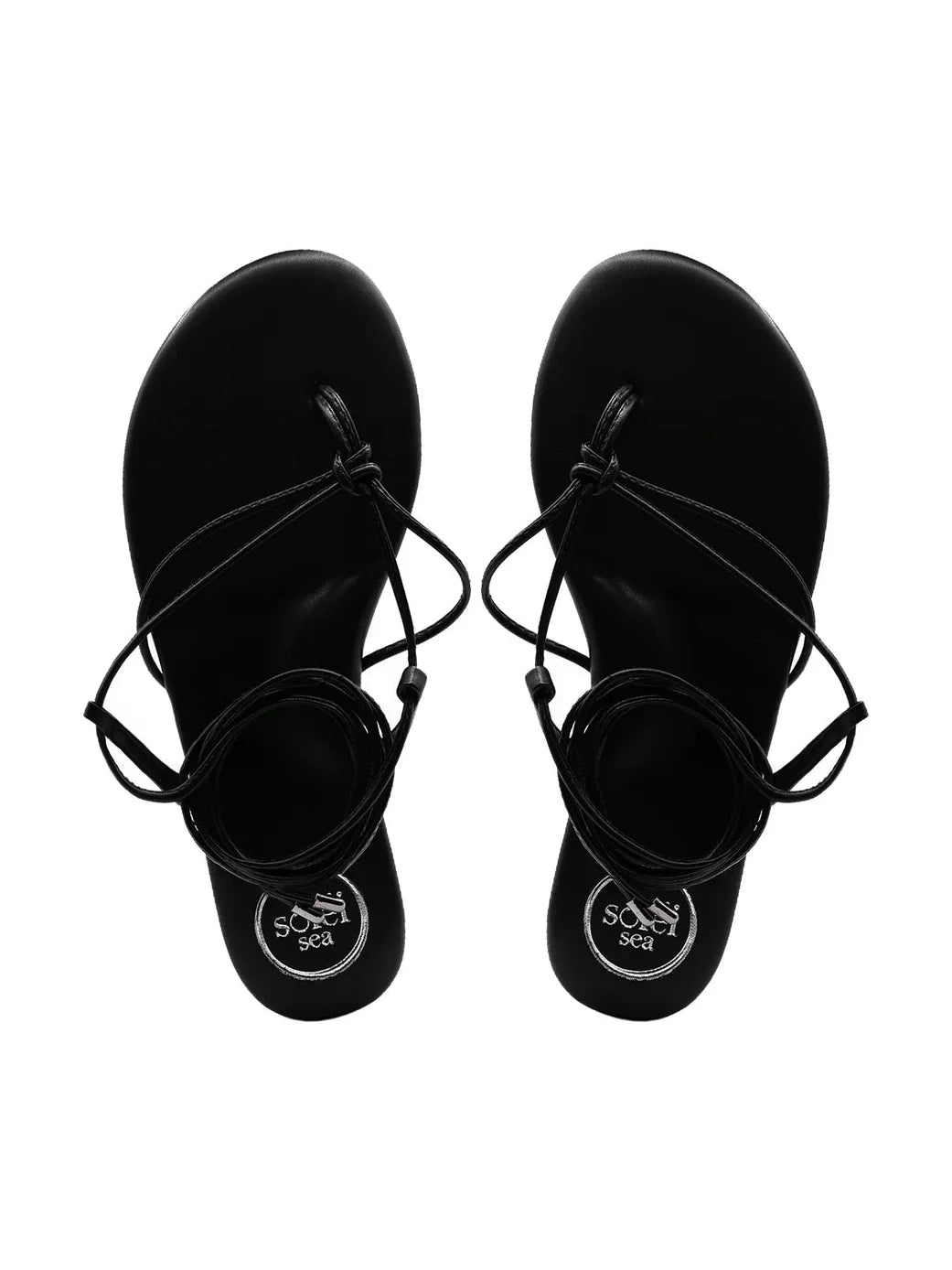Angie Anklewrap Sandal - Black