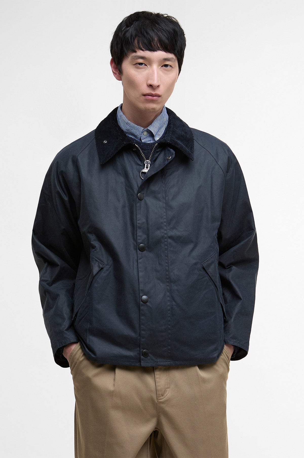 OS Transport Wax Jacket Navy