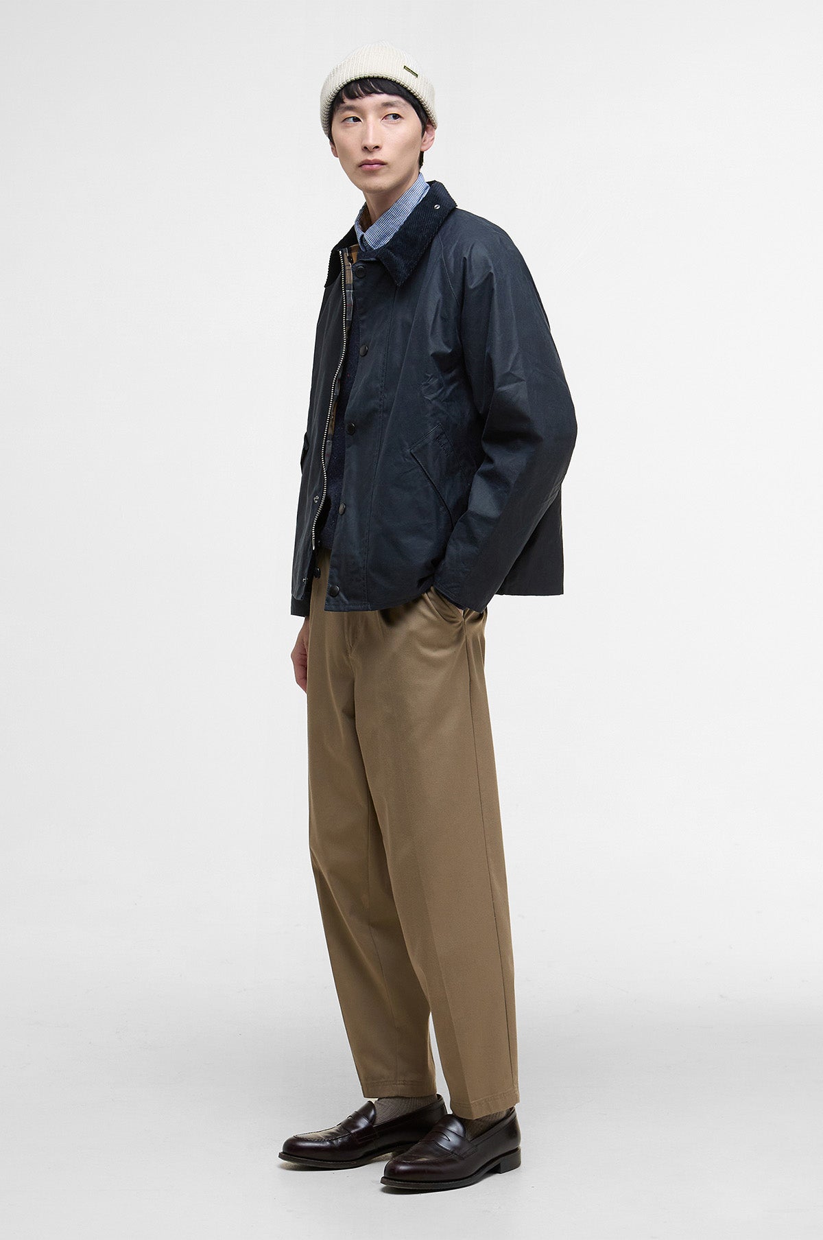 OS Transport Wax Jacket Navy