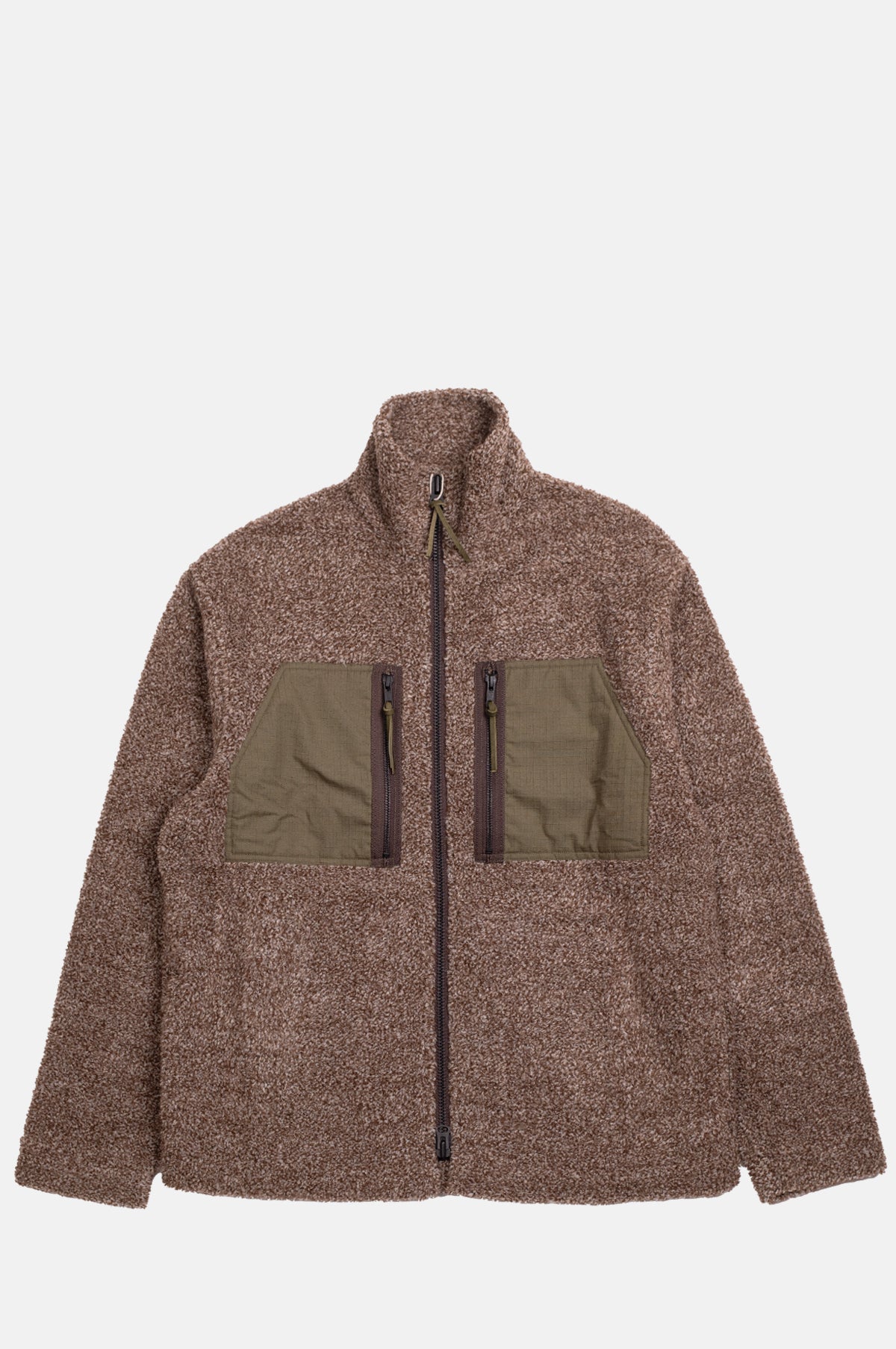 Mountain Fleece Jacket Natural Fleck And Moss