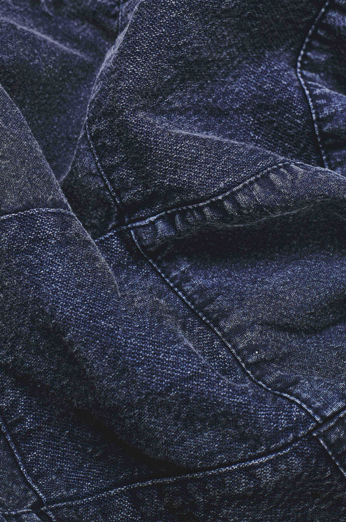 Patchwork Workers Jacket Blue And Bark Patchwork