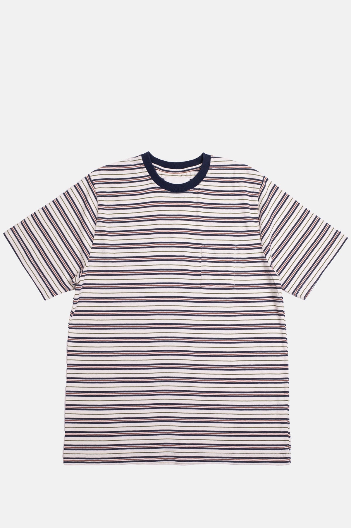 Striped Wide Tee Navy Stripe