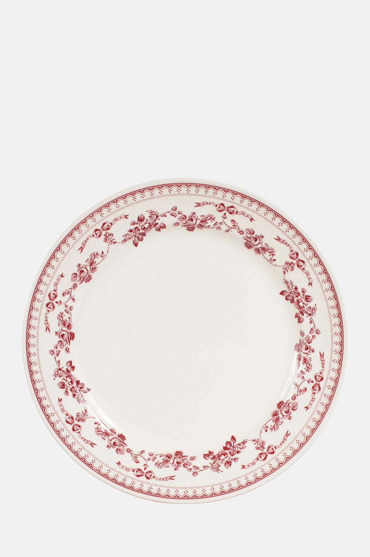 Faustine Dinner Plate Burgundy