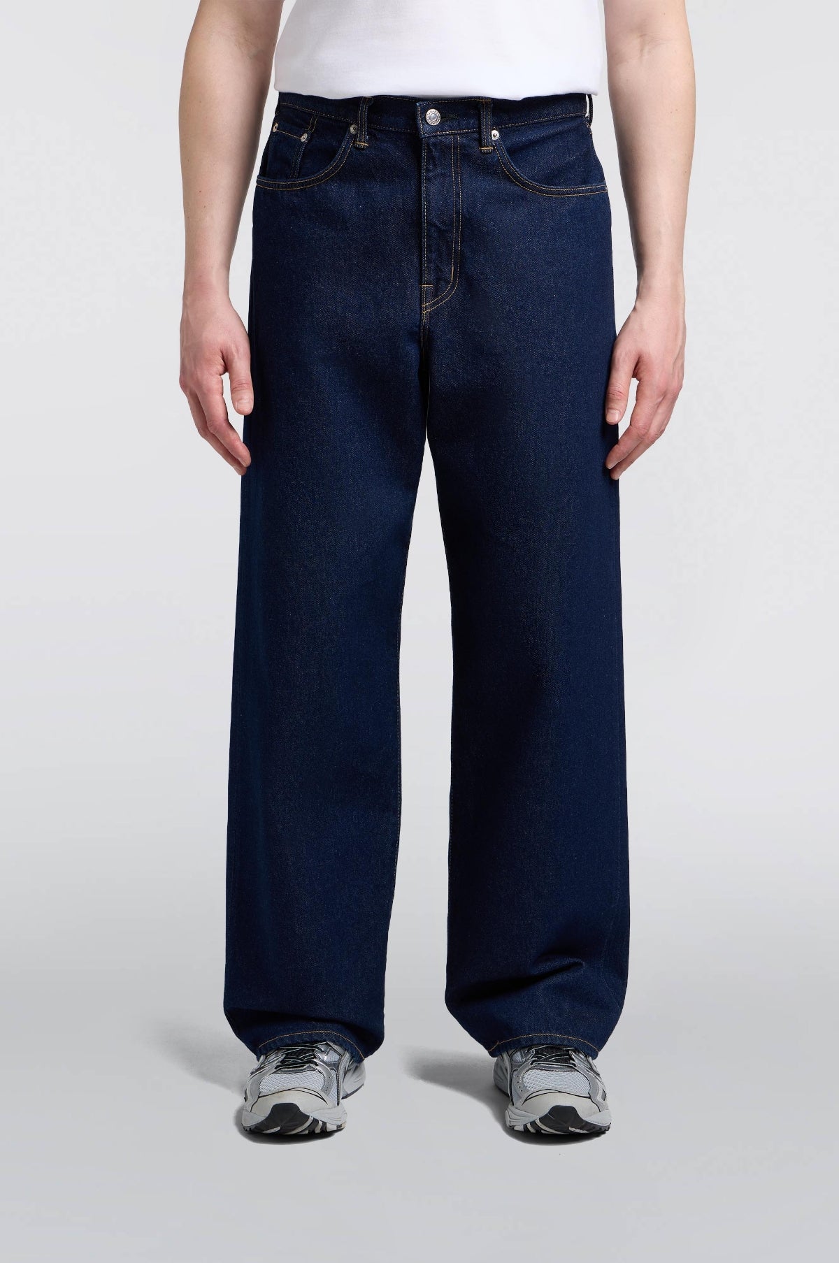Wide Pant Blue Rinsed L32
