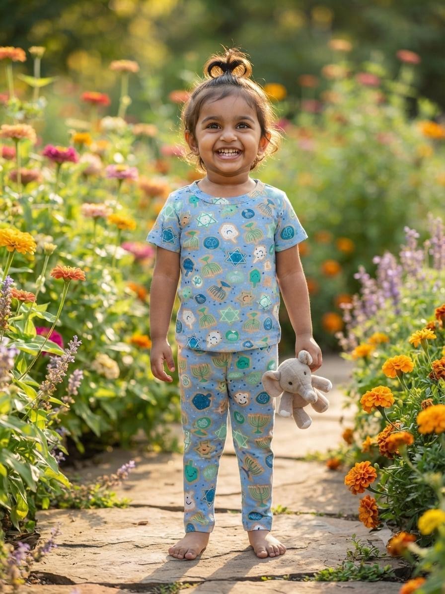 Blue Top & bottom set (6 -12 months )