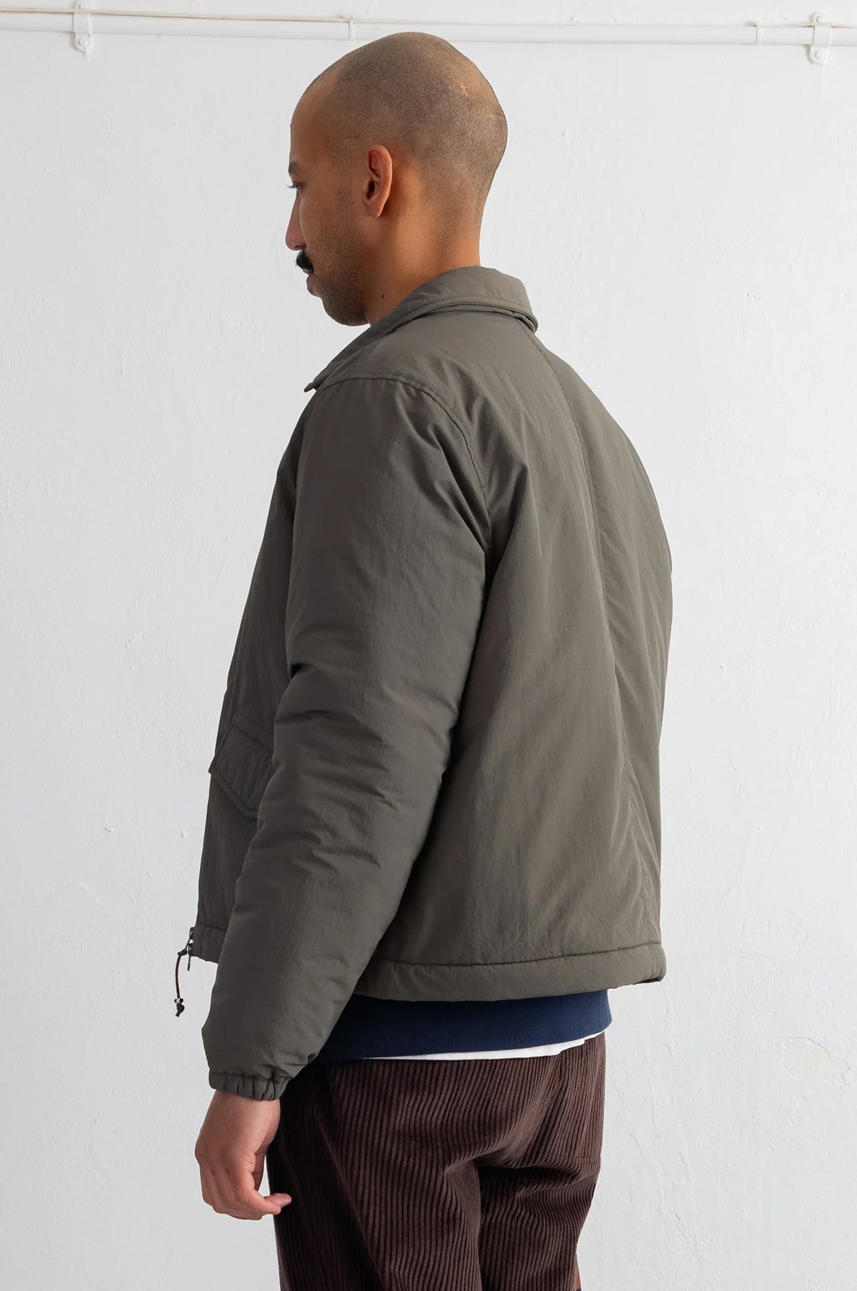 Wadded Bomber Dark Olive
