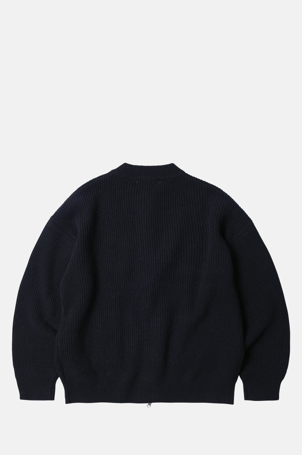 Wool Deck Zipup Cardigan Navy