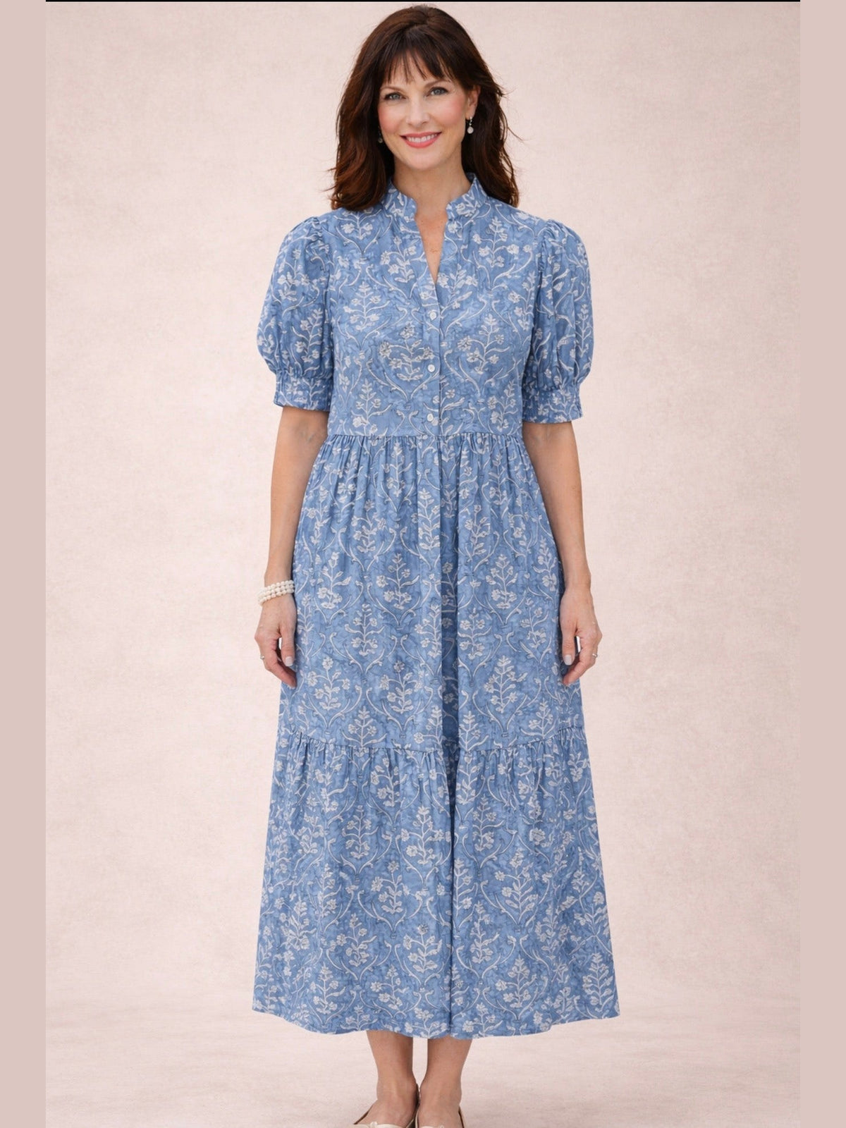 Charleston Midi dress - Blue