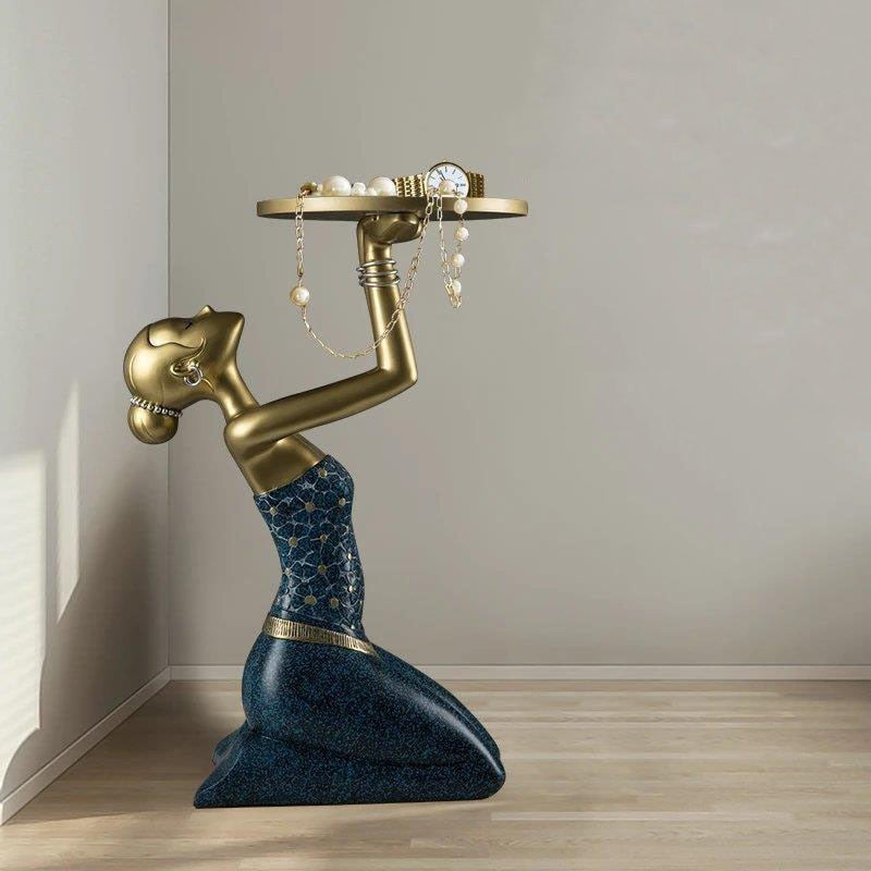 ArtZ® Woman Sculpture Tray Table