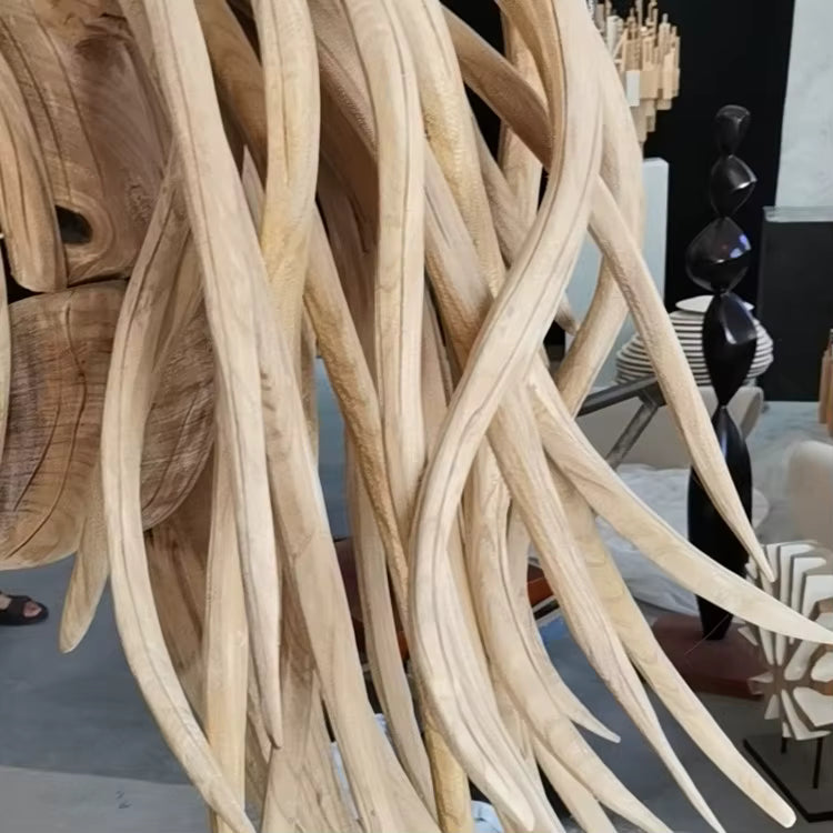 ArtZ® Solid Wood Handmade Artisan Stallion Sculpture
