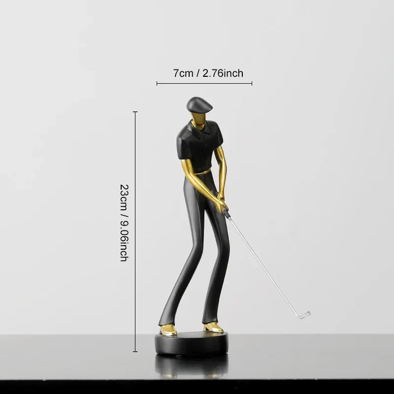 ArtZ® Nordic Abstract Golfer Sculptures