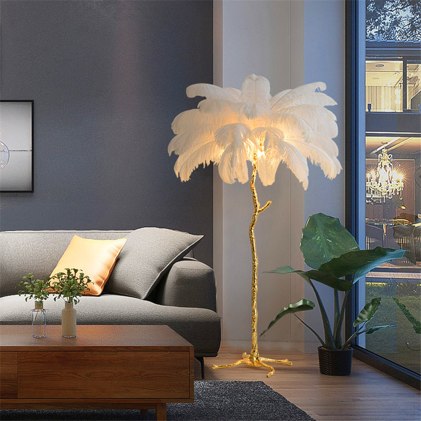 ArtZ® Ostrich Feather Lamp