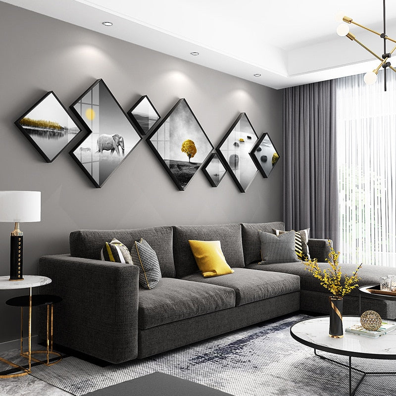 ArtZ® Framed Nordic Wall Decoration Set