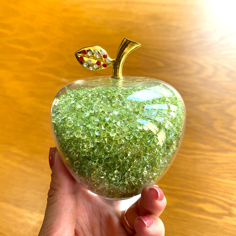 ArtZ® Handmade Crystal Apple Figurine