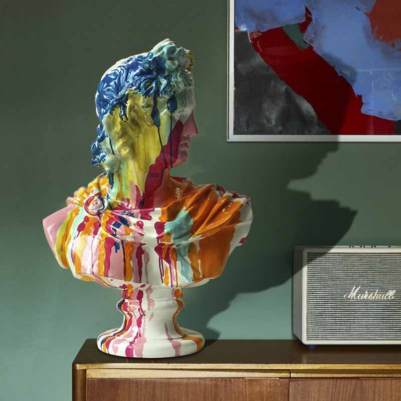 ArtZ® Apollo Bust Nordic Painted Sculpture