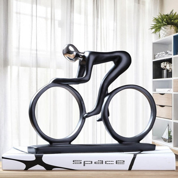 ArtZ® Nordic Abstract Cyclist Sculpture