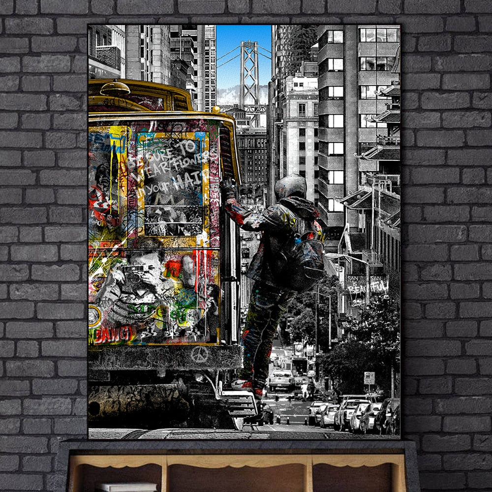 ArtZ® San Francisco Streetcar Painting
