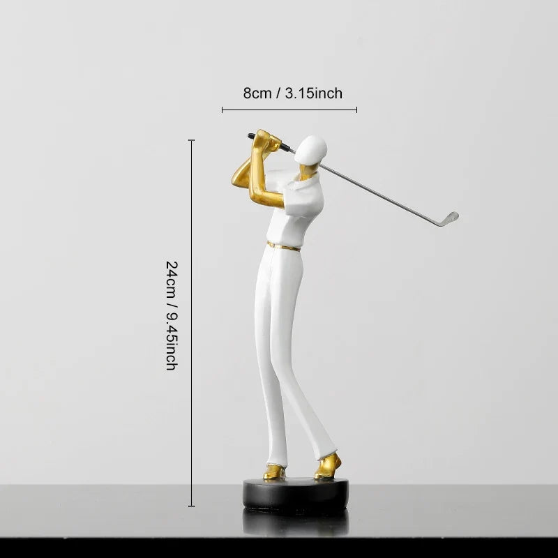 ArtZ® Nordic Abstract Golfer Sculptures