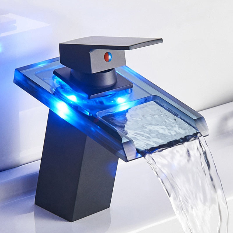 ArtZ® LED Waterfall Bathroom Faucet