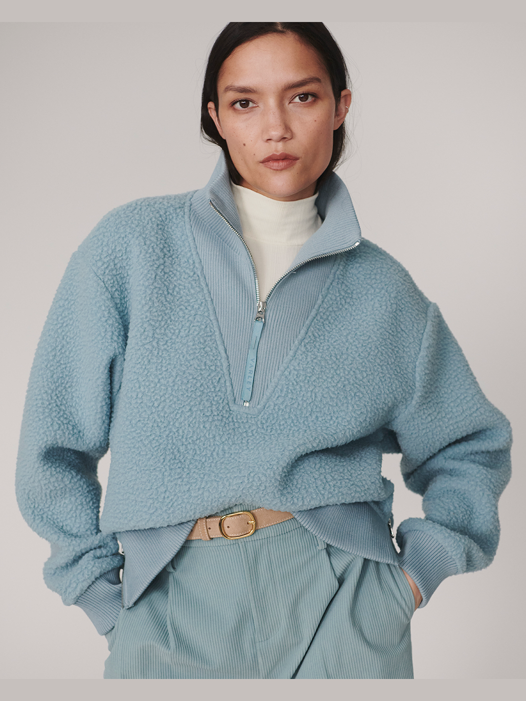 Jaylin Half Zip Fleece - Tourmaline