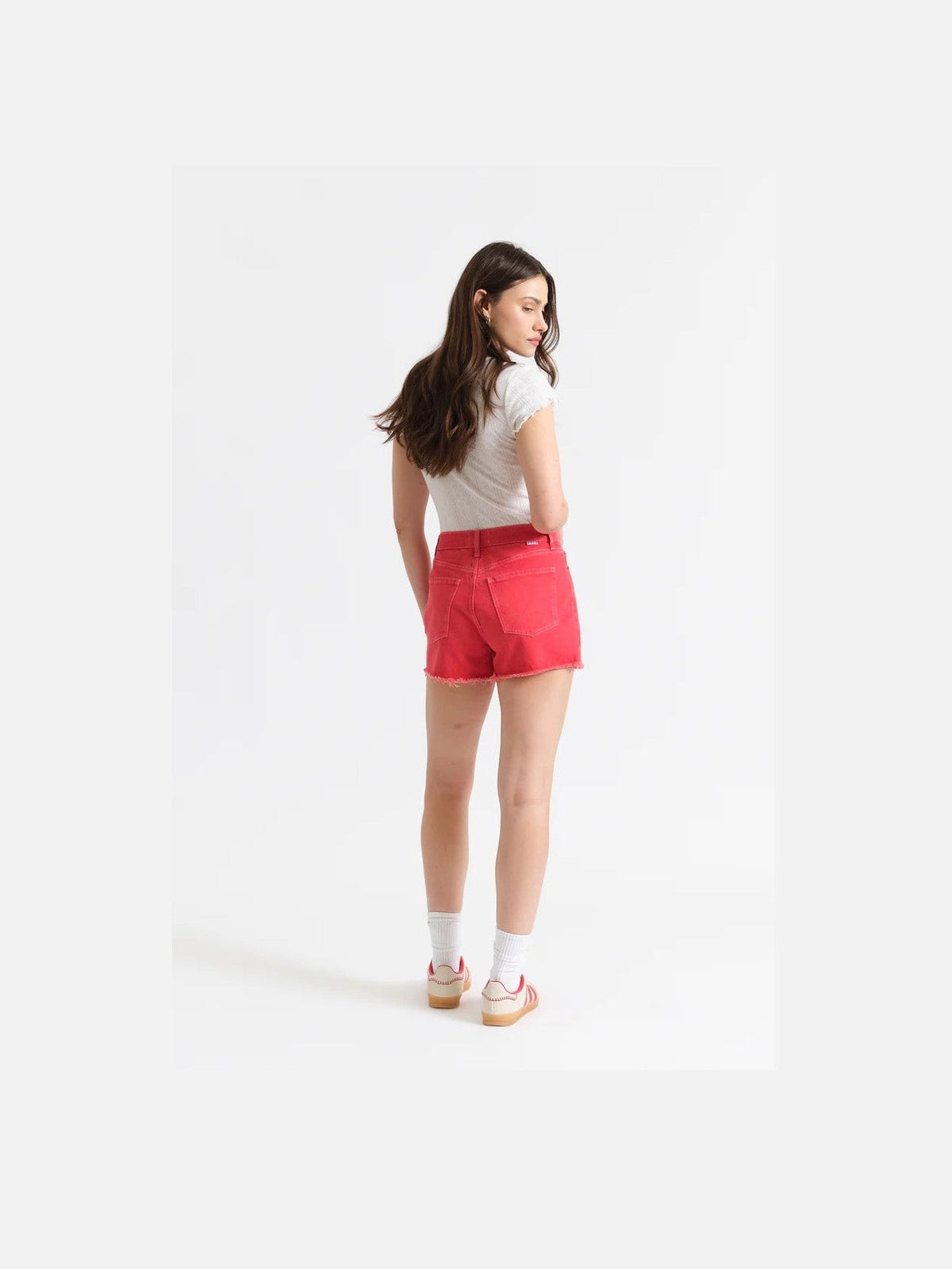 Troublemaker High Rise Short - Chili Pepper Chili