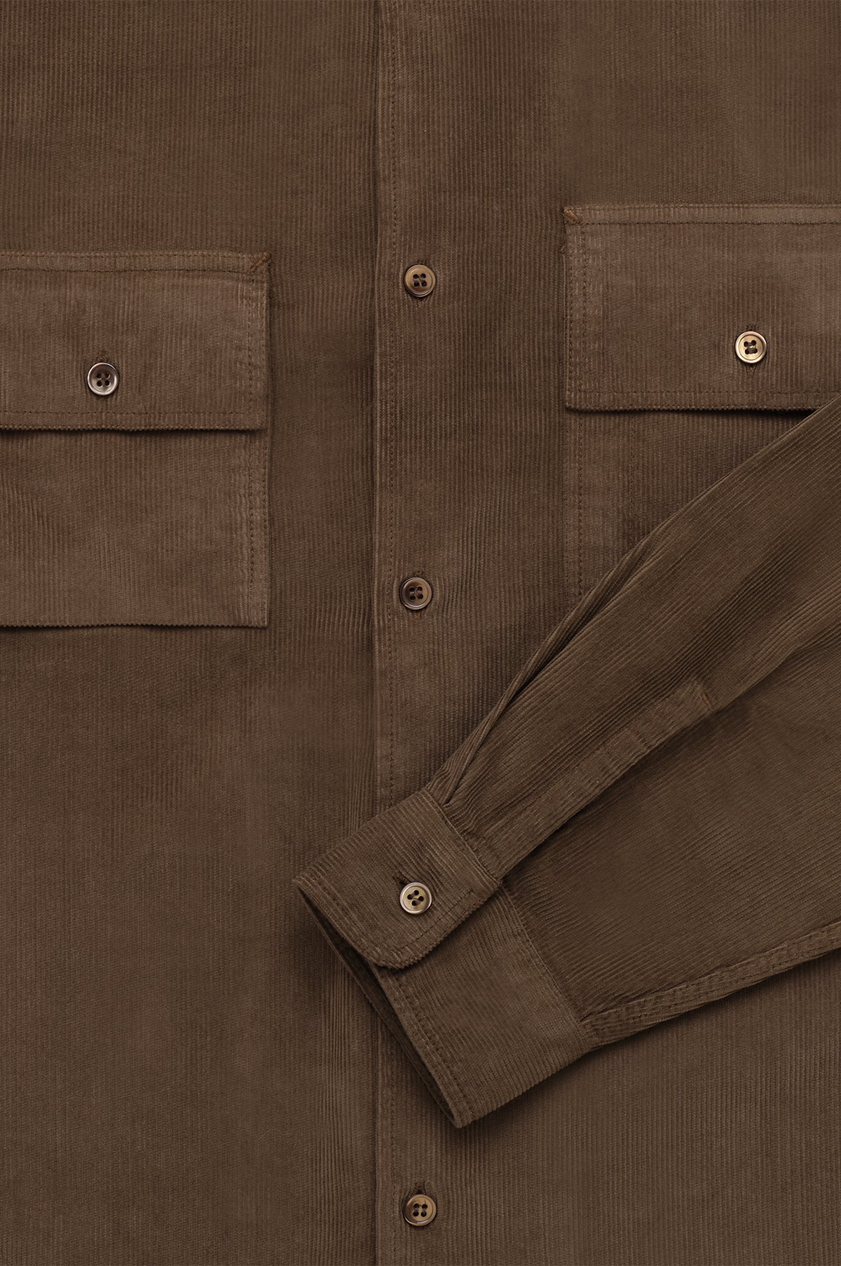 Pacific Corduroy Shirt Coffee