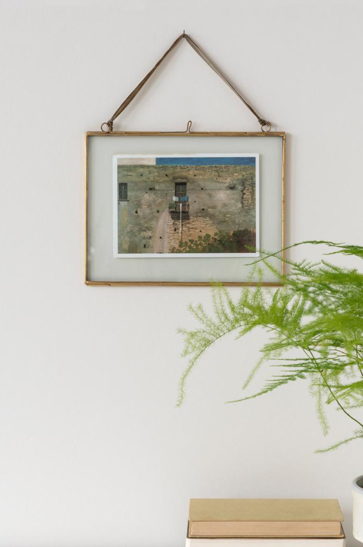 Landscape Hanging Brass Frame 20x15cm