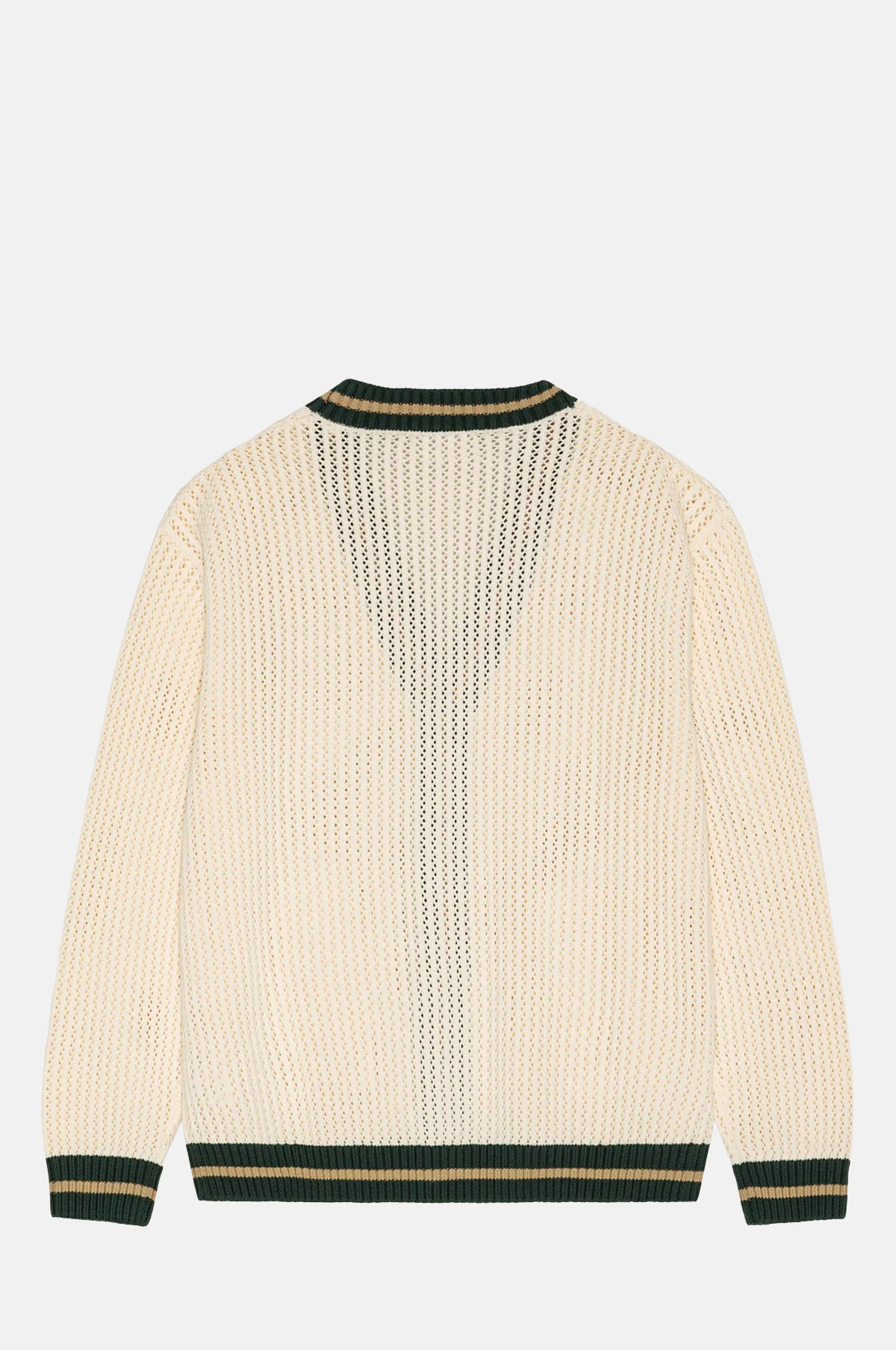 Lace Knitted Cardigan Eggnog White
