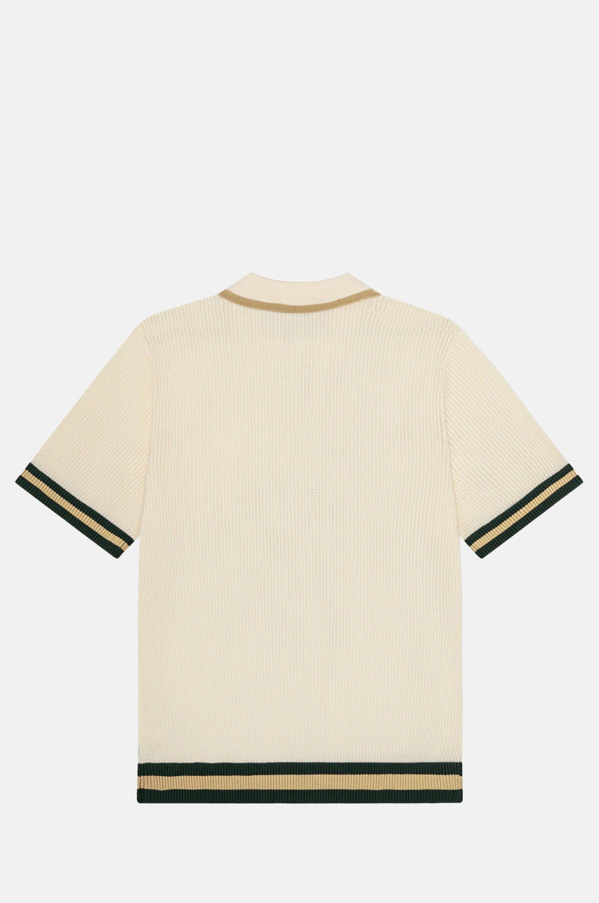 Lace Knitted Polo Eggnog White