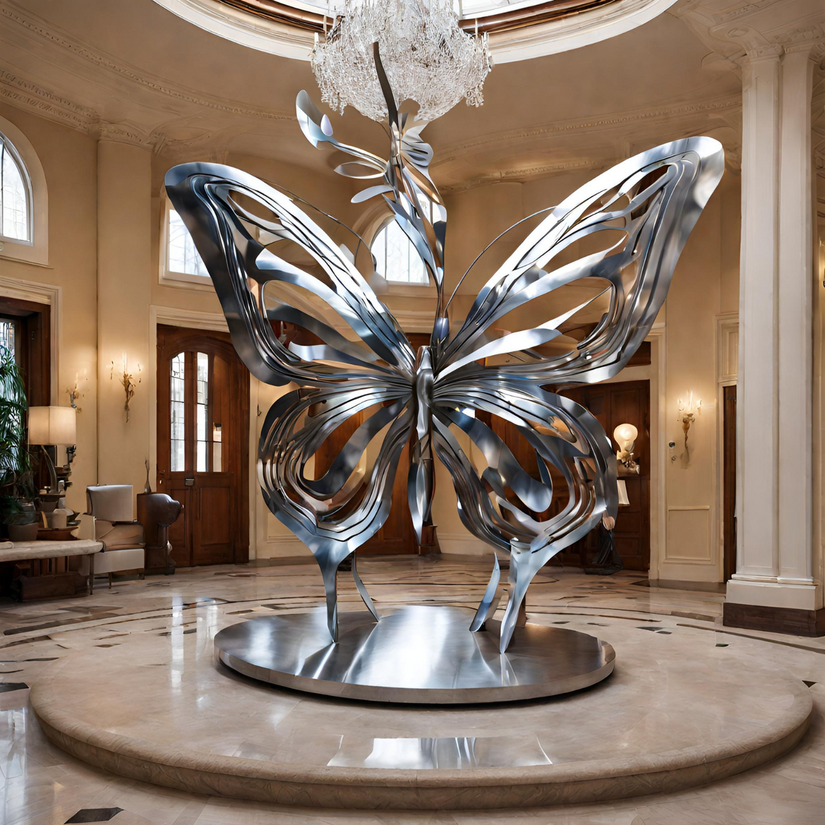 ArtZ® Stainless Steel Butterfly Sculpture