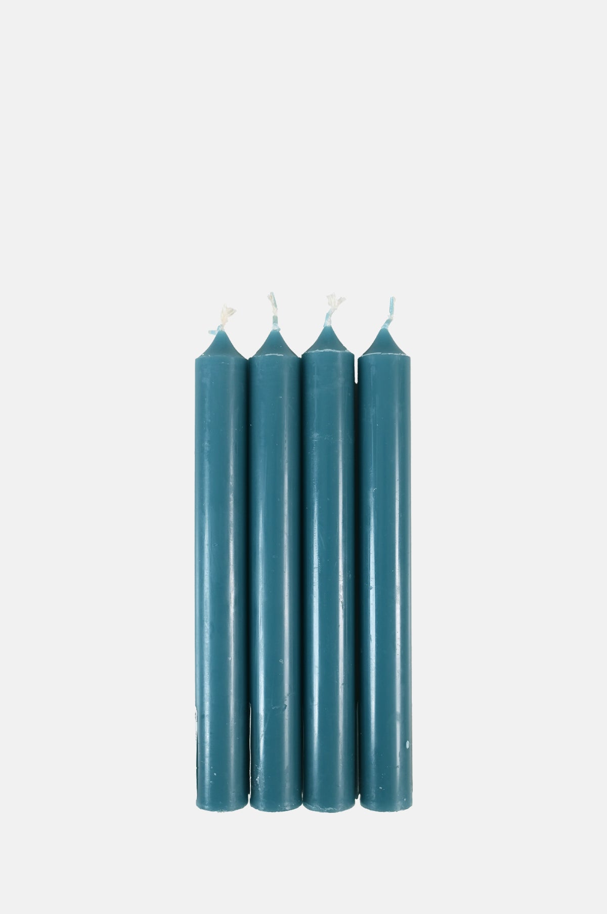 Box of 12 Dinner Candles Bleu Lagon
