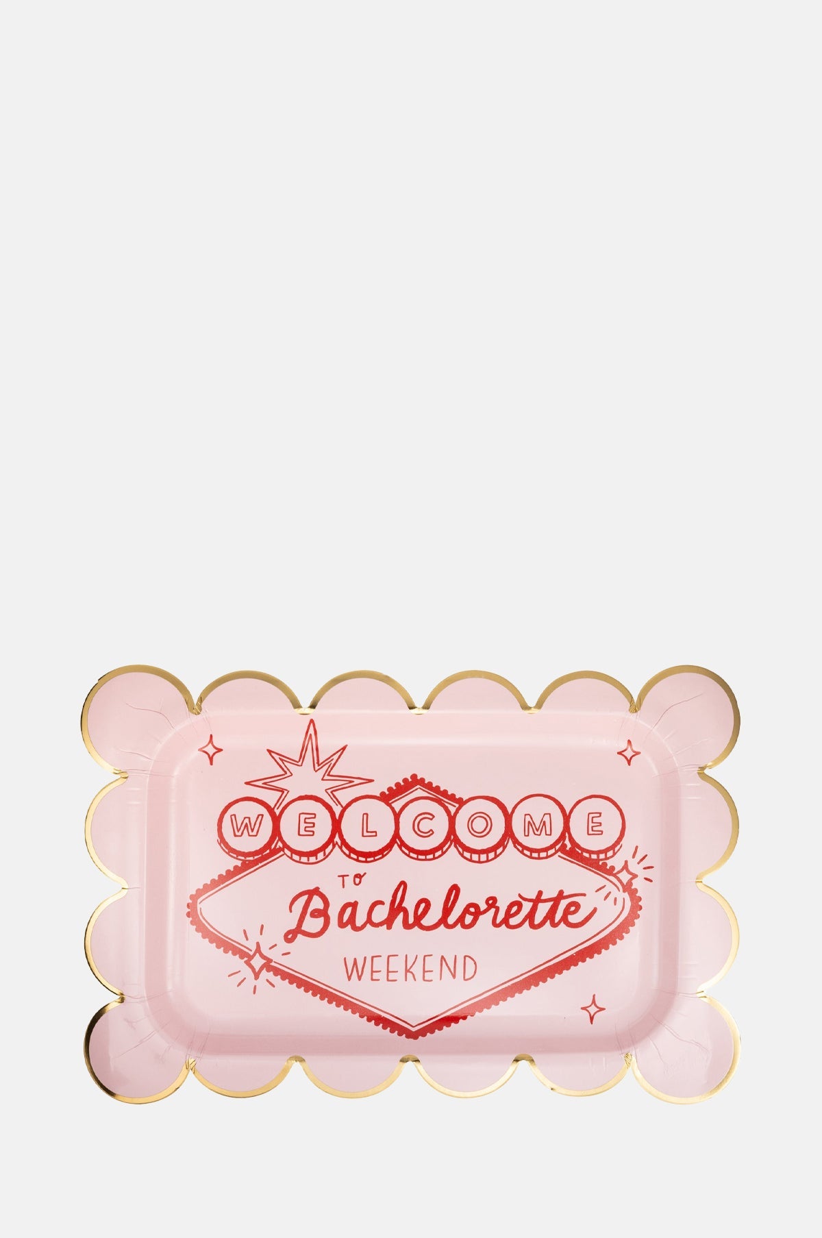 Bachelorette Scalloped Plate