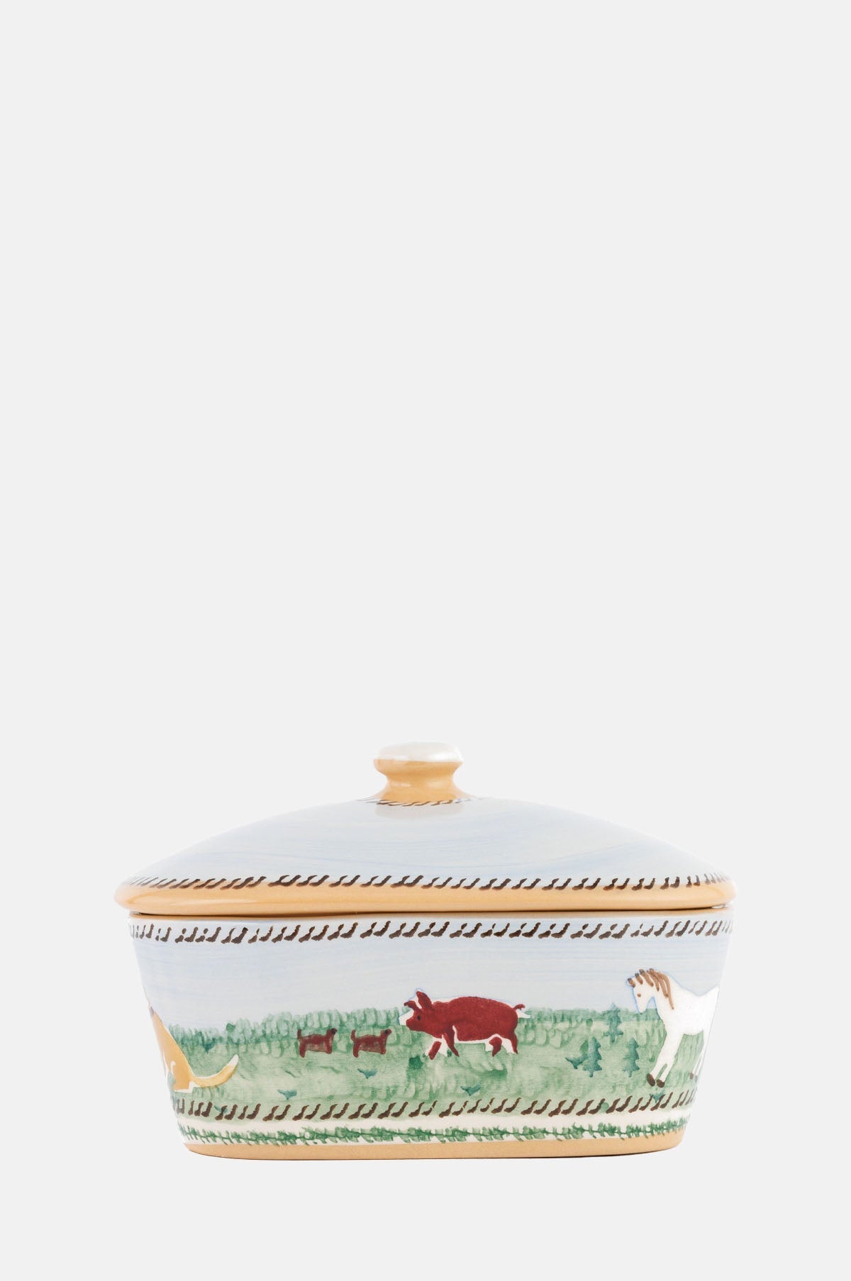 Landscape Covered Butter Dish