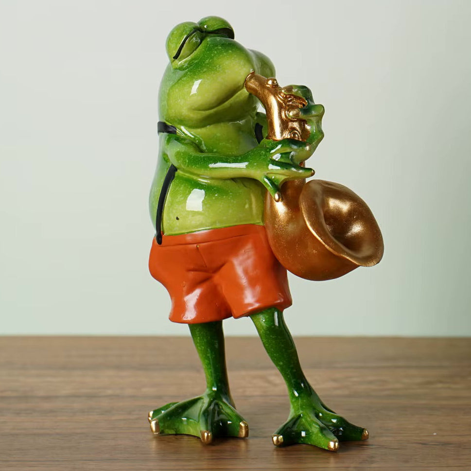 ArtZ® Croak ‘n’ Roll Frog Sculpture