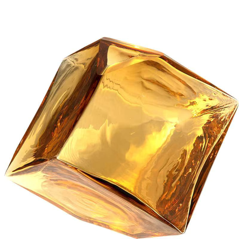 ArtZ® Amber Bloom Cube Vase