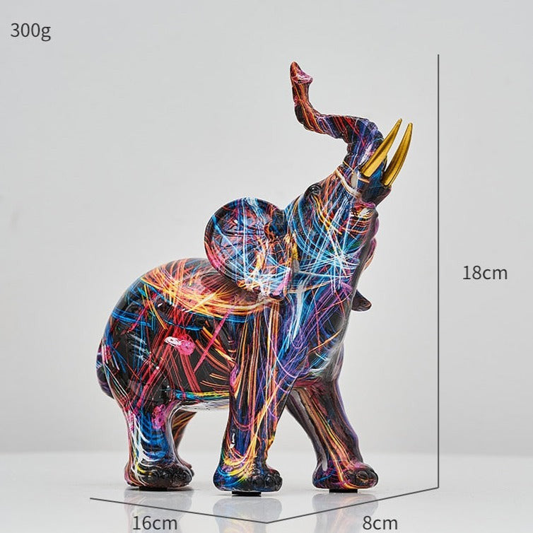 ArtZ® Elephant Nordic Painted Statue