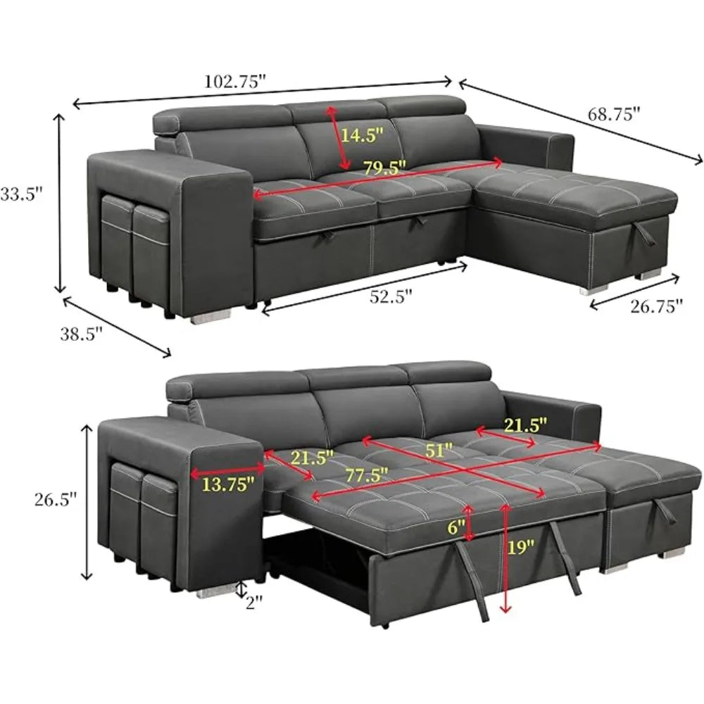 ArtZ® Hideaway Haven Sofa Set