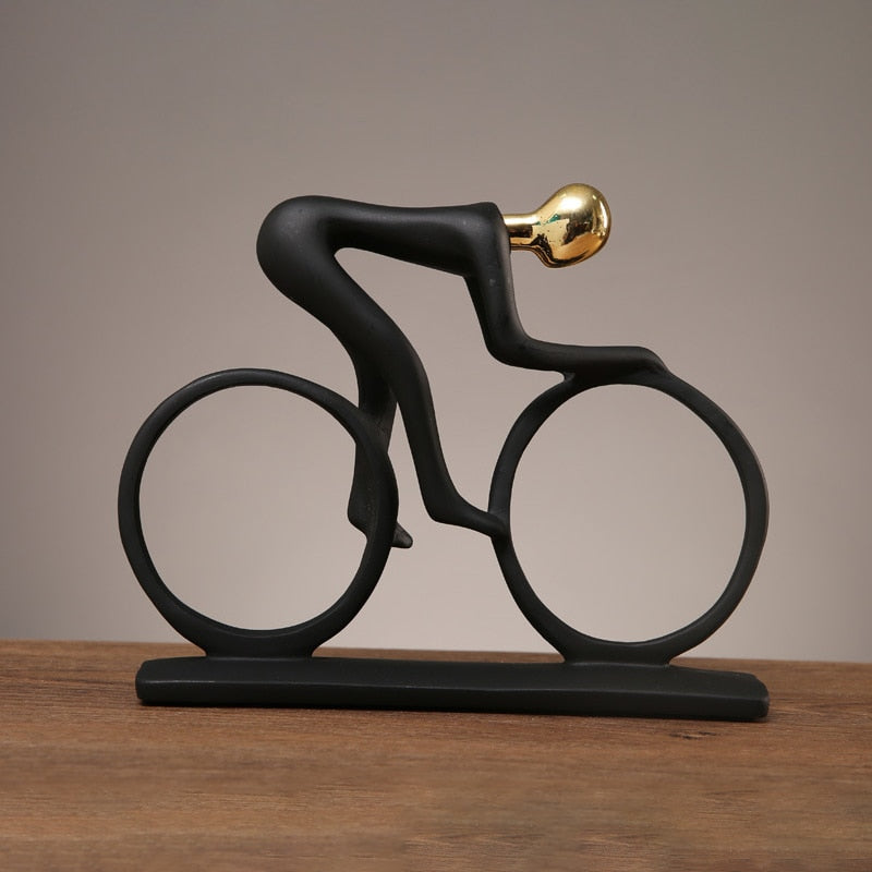 ArtZ® Nordic Abstract Cyclist Sculpture