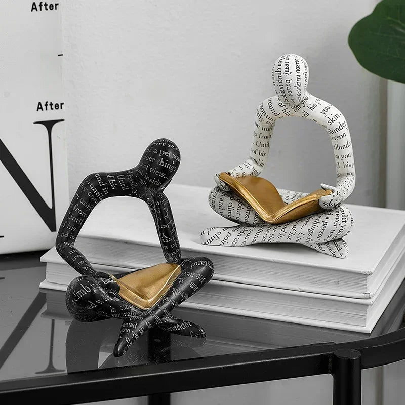 ArtZ® Amused Nordic Reading Sculpture