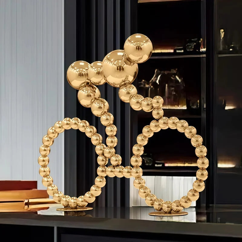 ArtZ® Stainless Steel Bubble Bike Sculpture