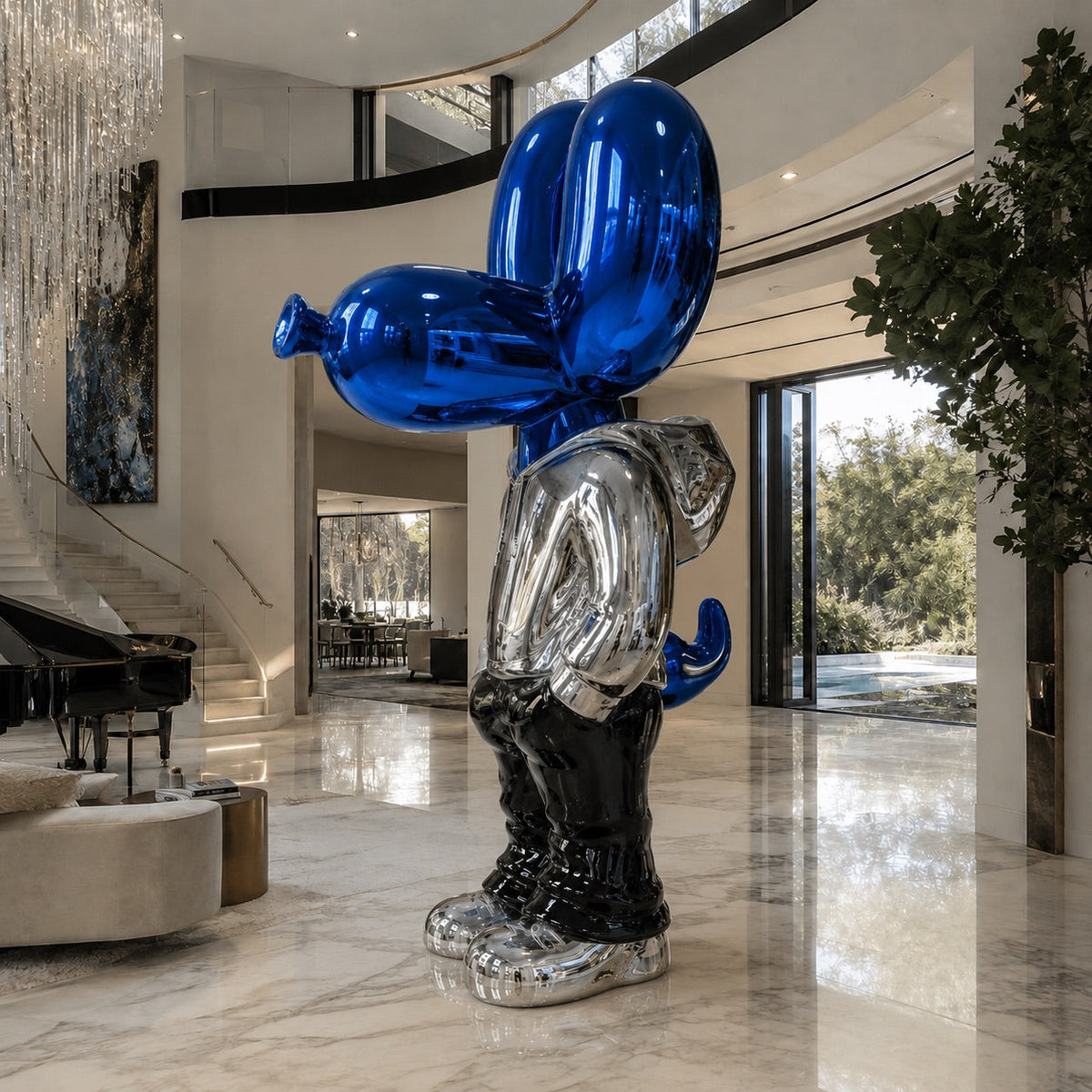 ArtZ® Stainless Steel Mr Cool Balloon Dog Sculpture