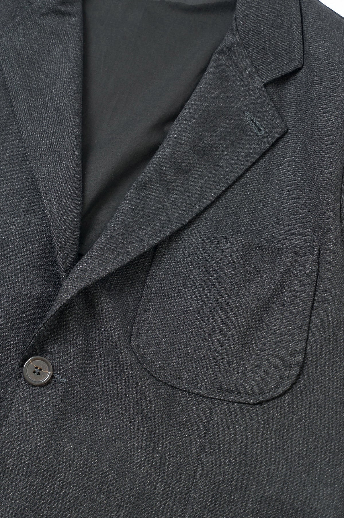 Two Button Jacket Recycled IT Tweed Charcoal
