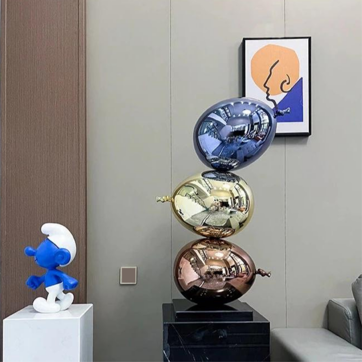 ArtZ® Electroplated Love Balloons Sculpture