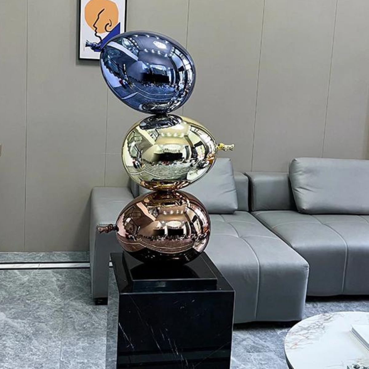 ArtZ® Electroplated Love Balloons Sculpture