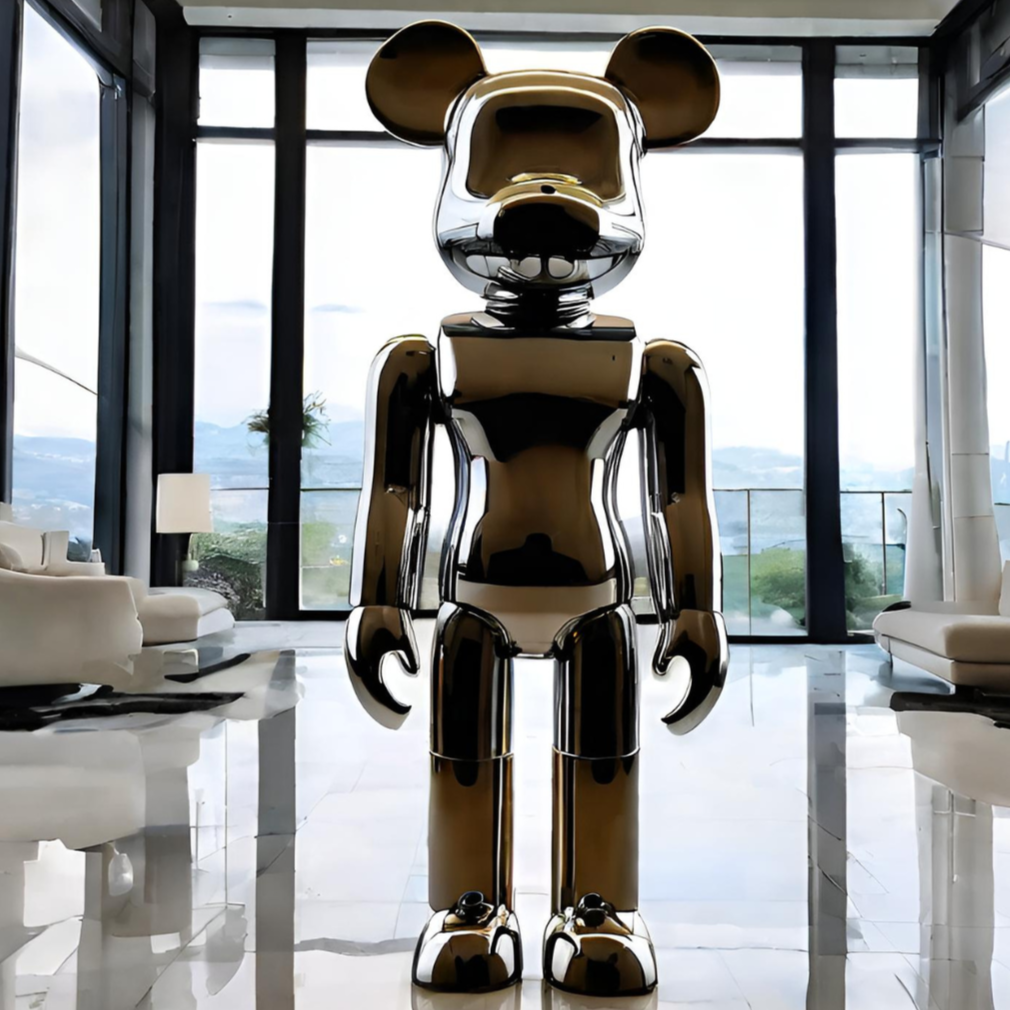 OSO Stainless Steel Bear Sculpture