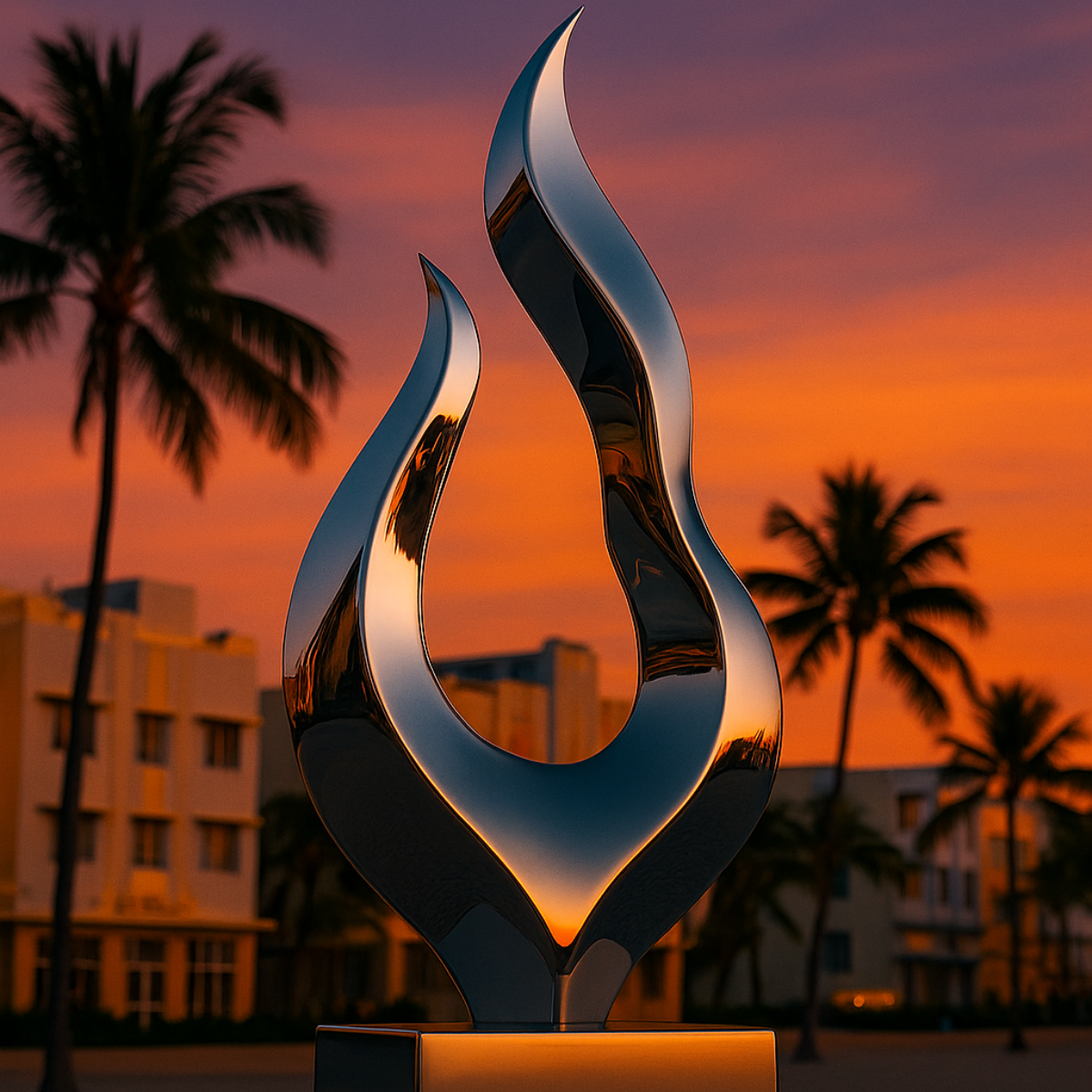 OSO Stainless Steel Ignite Me Flame Sculpture