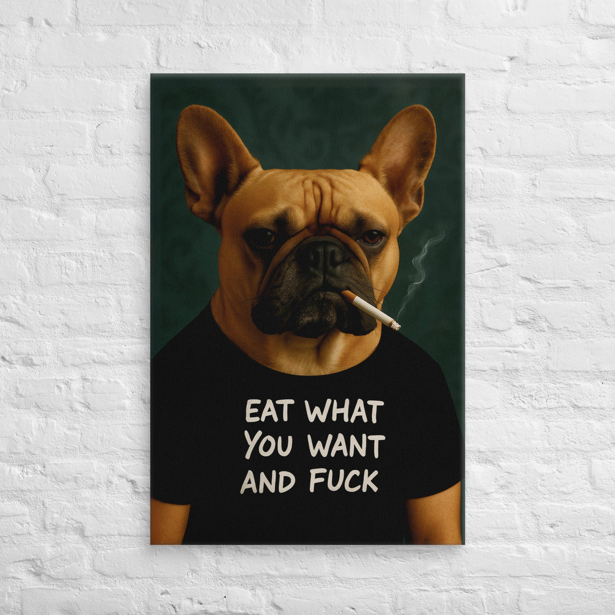 ArtZ® Frenchie With An Attitude Painting
