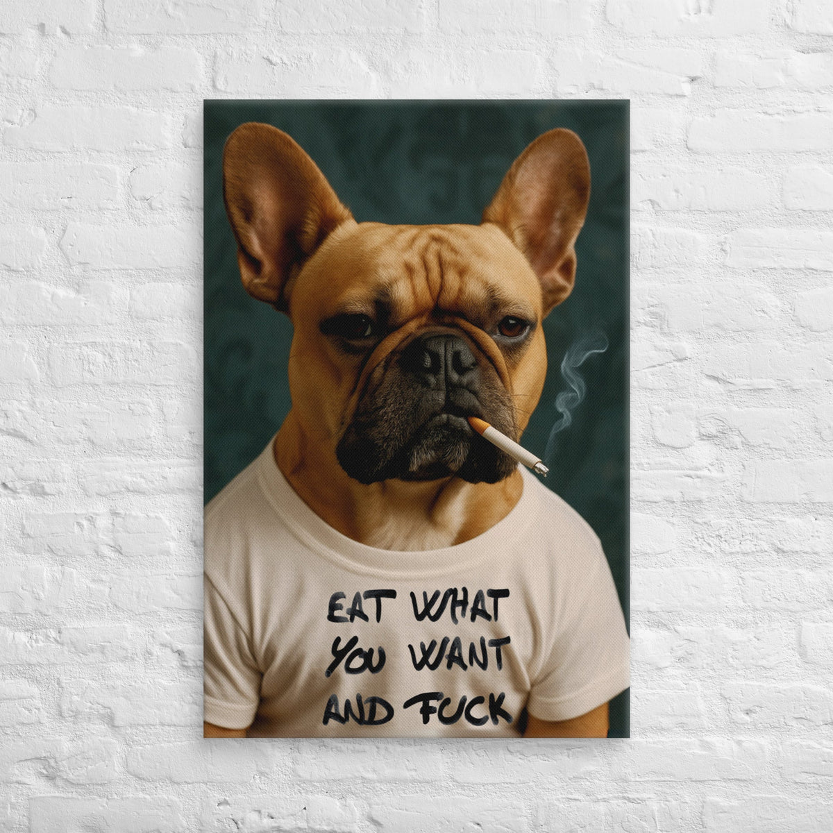 ArtZ® Frenchie With An Attitude Painting