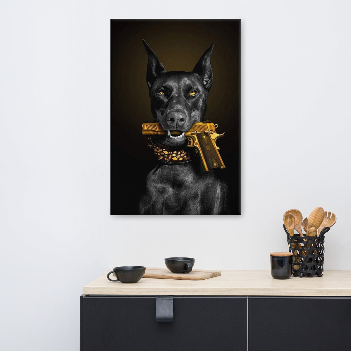 ArtZ® Don't Mess With Doberman Painting