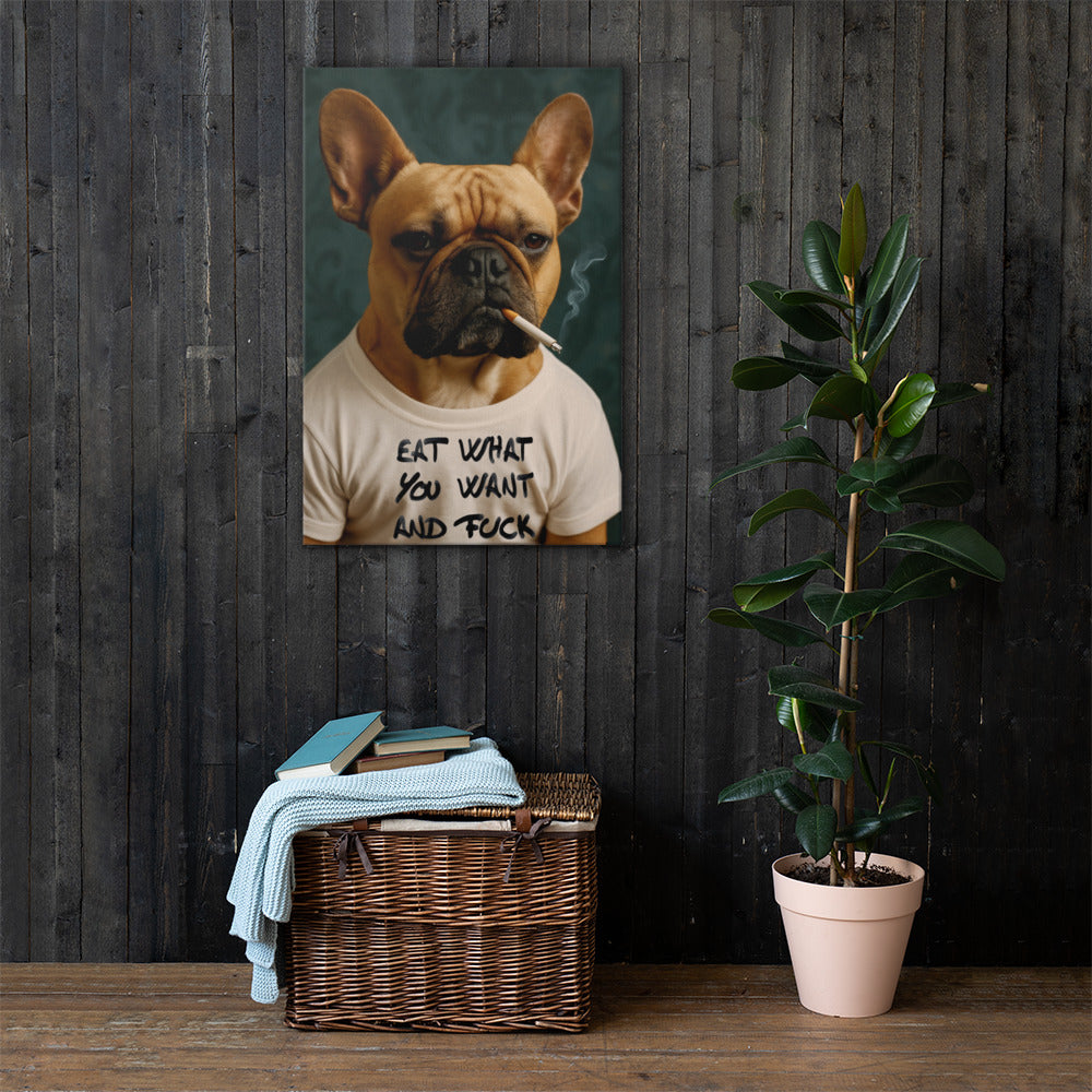 ArtZ® Frenchie With An Attitude Painting
